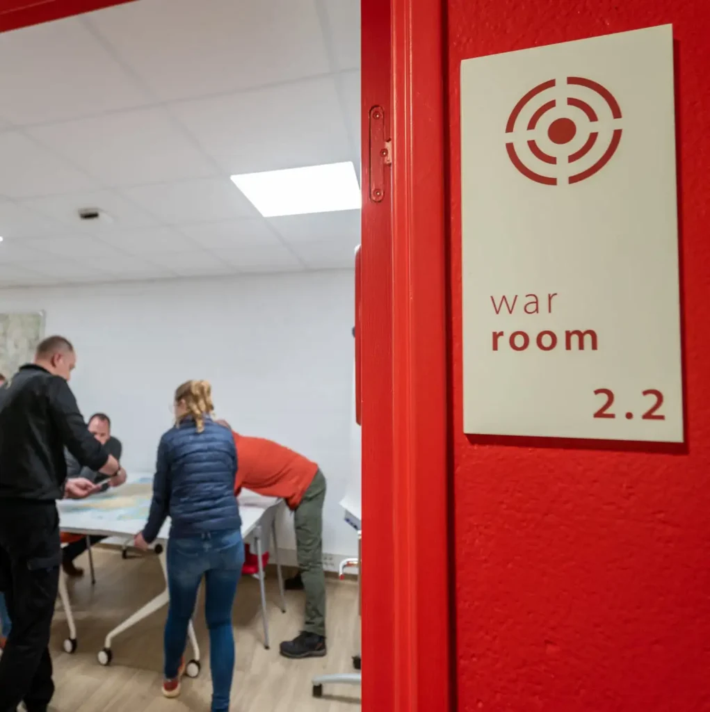 Une War Room qui accueille un séminaire d entreprise
