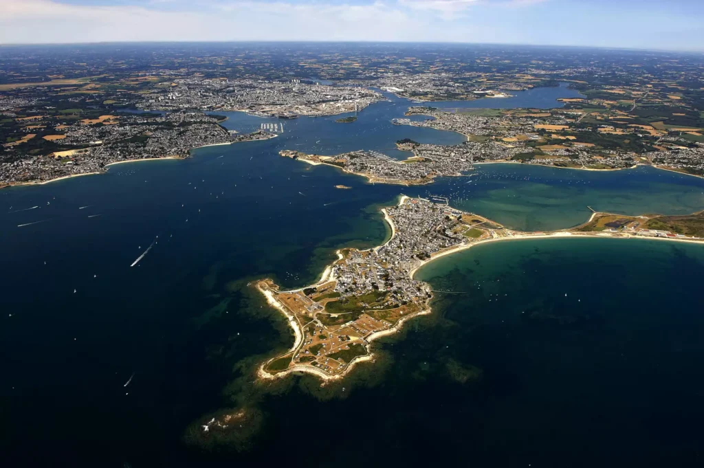 La rade de Lorient en Bretagne